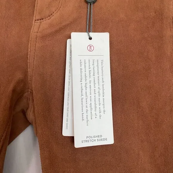 NWT AG Adriano Goldschmied The Legging Super Skinny Womens Size 24 Lamb Leather - Picture 4 of 8